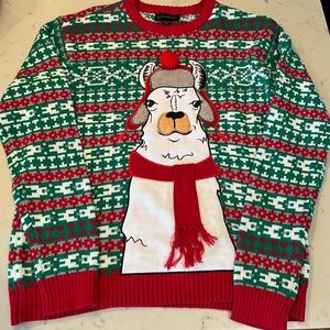 Llama Christmas Sweater New without Tags